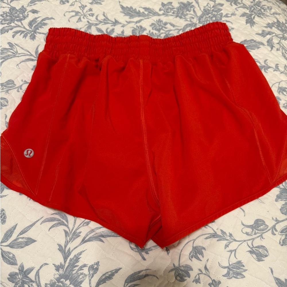 lululemon athletica Bright Red Athletic Shorts